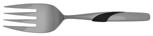 Summer Wind (Stainless-Black Accent) Solid Salad Serving Fork