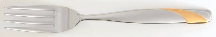 Summer Wind-Gold (Stainless, Gold Accent) Individual Salad Fork