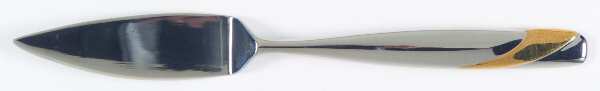Summer Wind-Gold (Stainless, Gold Accent) Flat Handle Master Butter Knife