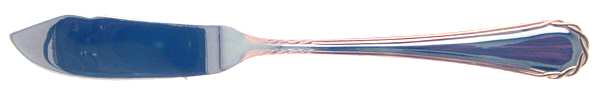 Tasha (Stainless, Gold Accent) Flat Handle Master Butter Knife