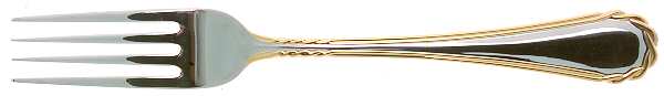 Tasha (Stainless, Gold Accent) Fork