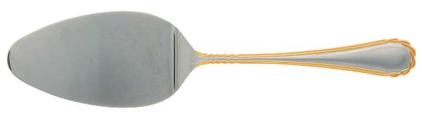 Tasha (Stainless, Gold Accent) Solid Pastry Server