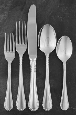 Tasha (Stainless) 5 Piece Place Setting