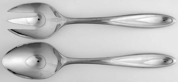 Toscany-Solari-Glossy (Stainless) Solid Serving Set