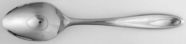 Toscany-Solari-Glossy (Stainless) Solid Serving Spoon