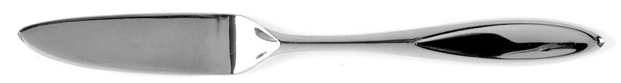 Toscany-Solari-Glossy (Stainless) Flat Handle Master Butter Knife