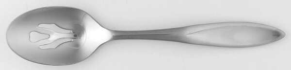 Toscany-Solari-Glossy (Stainless) Pierced Tablespoon (Serving Spoon)