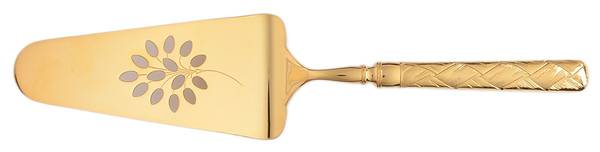 Troika-Atria (Gold Electroplate) Pierced Solid Pastry Server