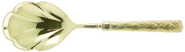 Troika-Atria (Gold Electroplate) Solid Serving Spoon