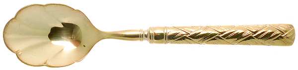 Troika-Atria (Gold Electroplate) Sugar Shell Spoon