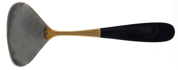 Tulle-Black (Stainless-Gold Accent) Solid Gravy Ladle