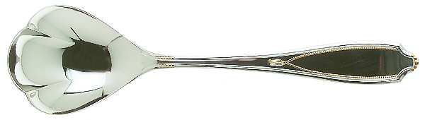 Victoria Gold (Stainless, Gold Accent) Sugar Shell Spoon