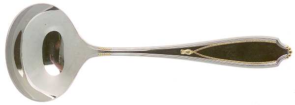 Victoria Gold (Stainless, Gold Accent) Solid Gravy Ladle