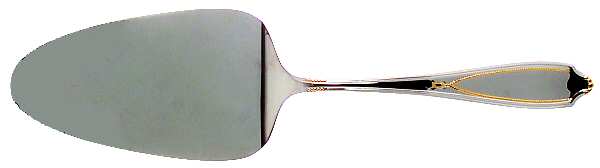 Victoria Gold (Stainless, Gold Accent) Solid Pastry Server