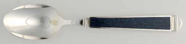 Krystallos-Blue (Silverplate) Place/Oval Soup Spoon