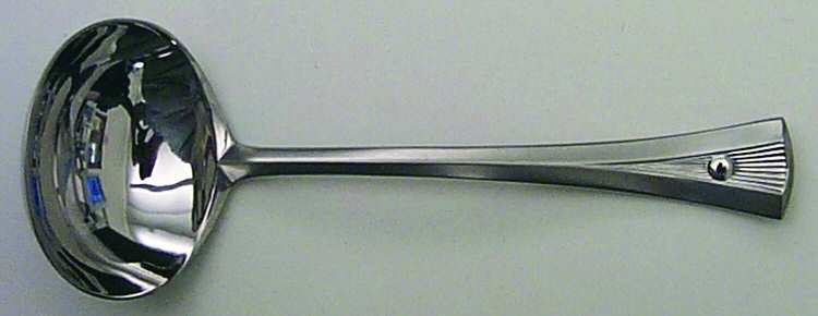 Helios (Stainless, Frosted-Glossy Accent) Solid Gravy Ladle