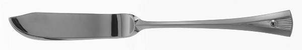 Helios (Stainless, Frosted-Glossy Accent) Flat Handle Master Butter Knife