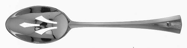 Helios (Stainless, Frosted-Glossy Accent) Pierced Tablespoon (Serving Spoon)