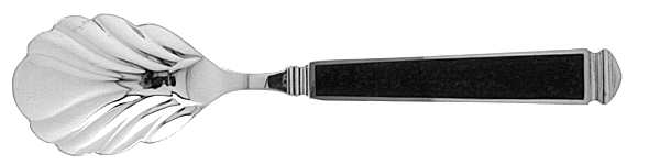 Krystallos-Black (Silverplate) Sugar Shell Spoon