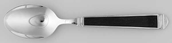 Krystallos-Black (Silverplate) Place/Oval Soup Spoon