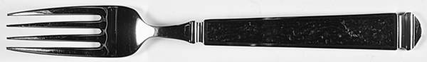 Krystallos-Black (Silverplate) Fork