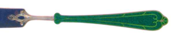 Fortissimo-Malachite Flat Handle Butter Spreader