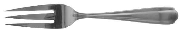 Aurora (Stainless) Large Solid Cold Meat Serving Fork