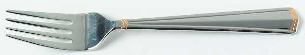 Icon-Affinity (Stainless, Gold Accent) Individual Salad Fork