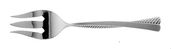 Cordagio Ice (Stainless) Large Solid Cold Meat Serving Fork