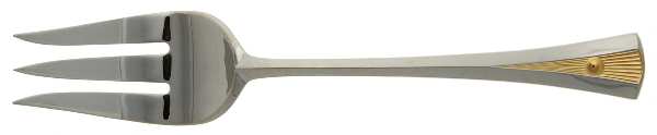 Evolution Gold (Stainless) Medium Solid Cold Meat Serving Fork