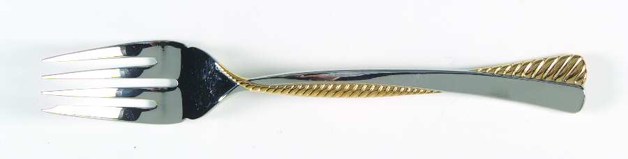 Cordagio Gold (Glossy, Gold Acct) Individual Salad Fork
