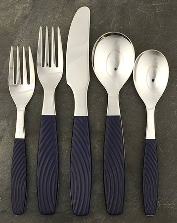 Wave-Cobalt Blue 5 Piece Place Setting