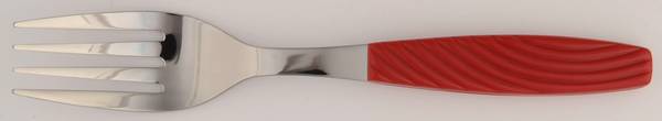 Wave-Red Individual Salad Fork