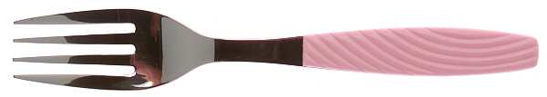 Wave-Pink Individual Salad Fork