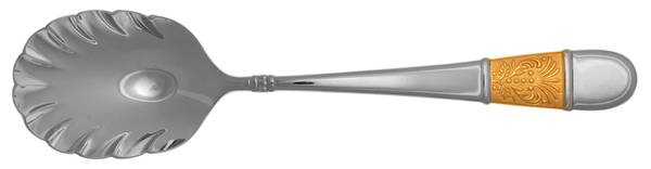 Medalia-Gold Accent (Stainless) Sugar Shell Spoon