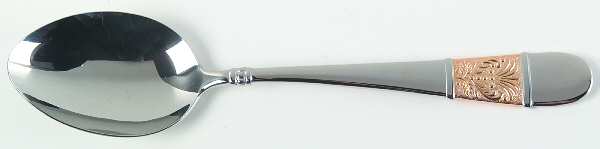Medalia-Gold Accent (Stainless) Tablespoon (Serving Spoon)