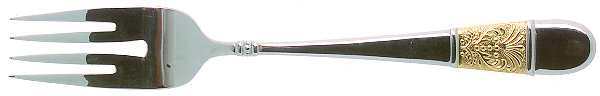 Medalia-Gold Accent (Stainless) Individual Salad Fork