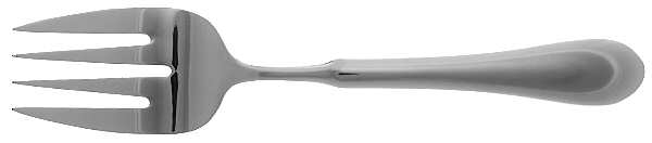 Mandolin (Stainless) Medium Solid Cold Meat Serving Fork