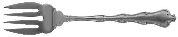 Princess Anne (Stainless) Medium Solid Cold Meat Serving Fork