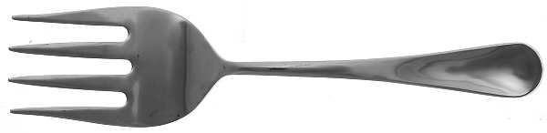 Charade (Stainless) Large Solid Cold Meat Serving Fork