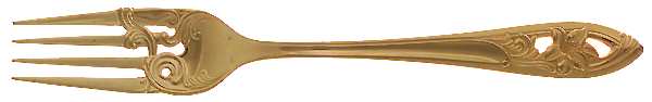 Essence-Gold Electroplate Individual Salad Fork