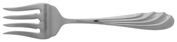 Shella (Stainless) Medium Solid Cold Meat Serving Fork