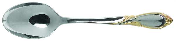 Virtue (Stainless, Gold Accent) Place/Oval Soup Spoon