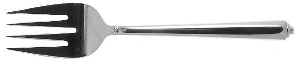 Portico (Stainless, Frosted Handle) Solid Serving Fork