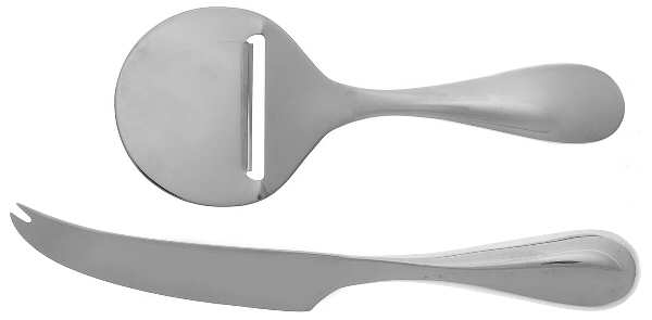Tantalyn (Stainless, Hollowware) 2pc Cheese Set (CHEKS, CHEPLS)