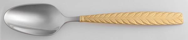 Feather Gold (Gold Electroplate) Place/Oval Soup Spoon