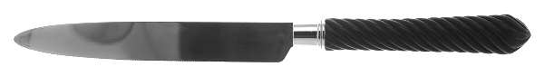Torsade-Black (Stainless) New French Hollow Knife