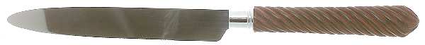 Torsade-Brown (Stainless) New French Hollow Knife