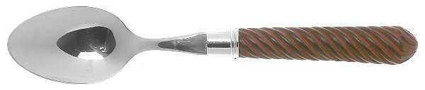 Torsade-Brown (Stainless) Teaspoon