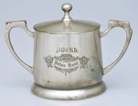 Hotel (Aluminum, Hollowware) Sugar Bowl with Lid